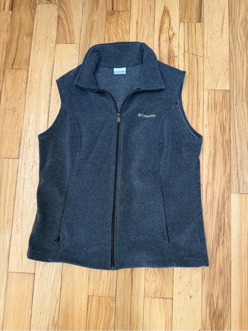 Columbia Women's Charcoal Fleece Vest - Full Zip